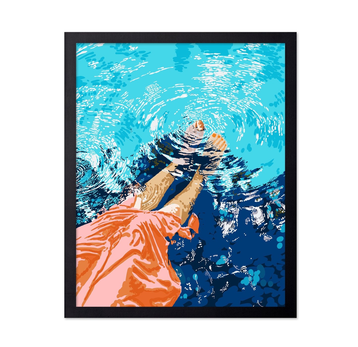 Floating Feet In Water