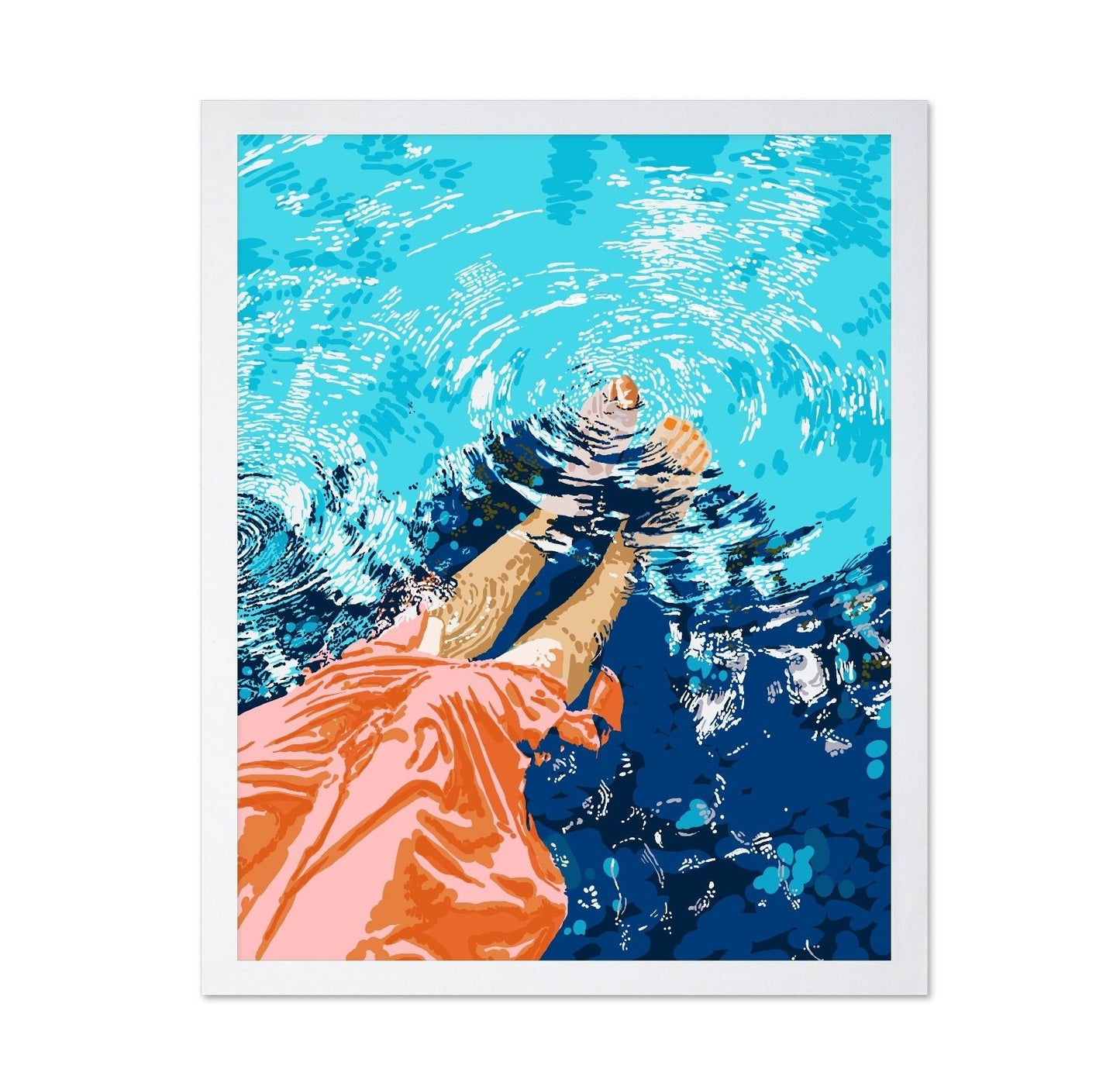 Floating Feet In Water
