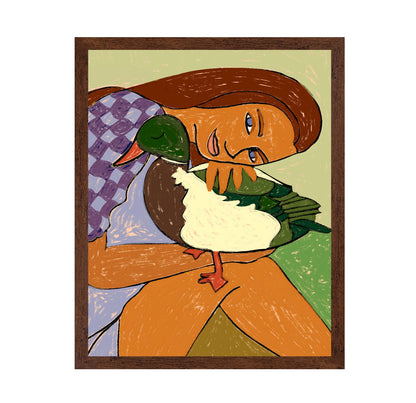 Woman With Duck