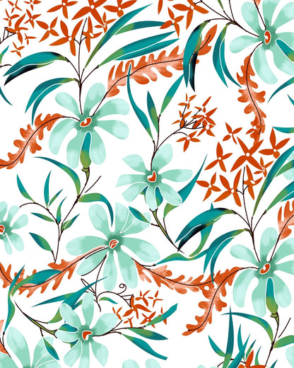 Mint Floral Pattern