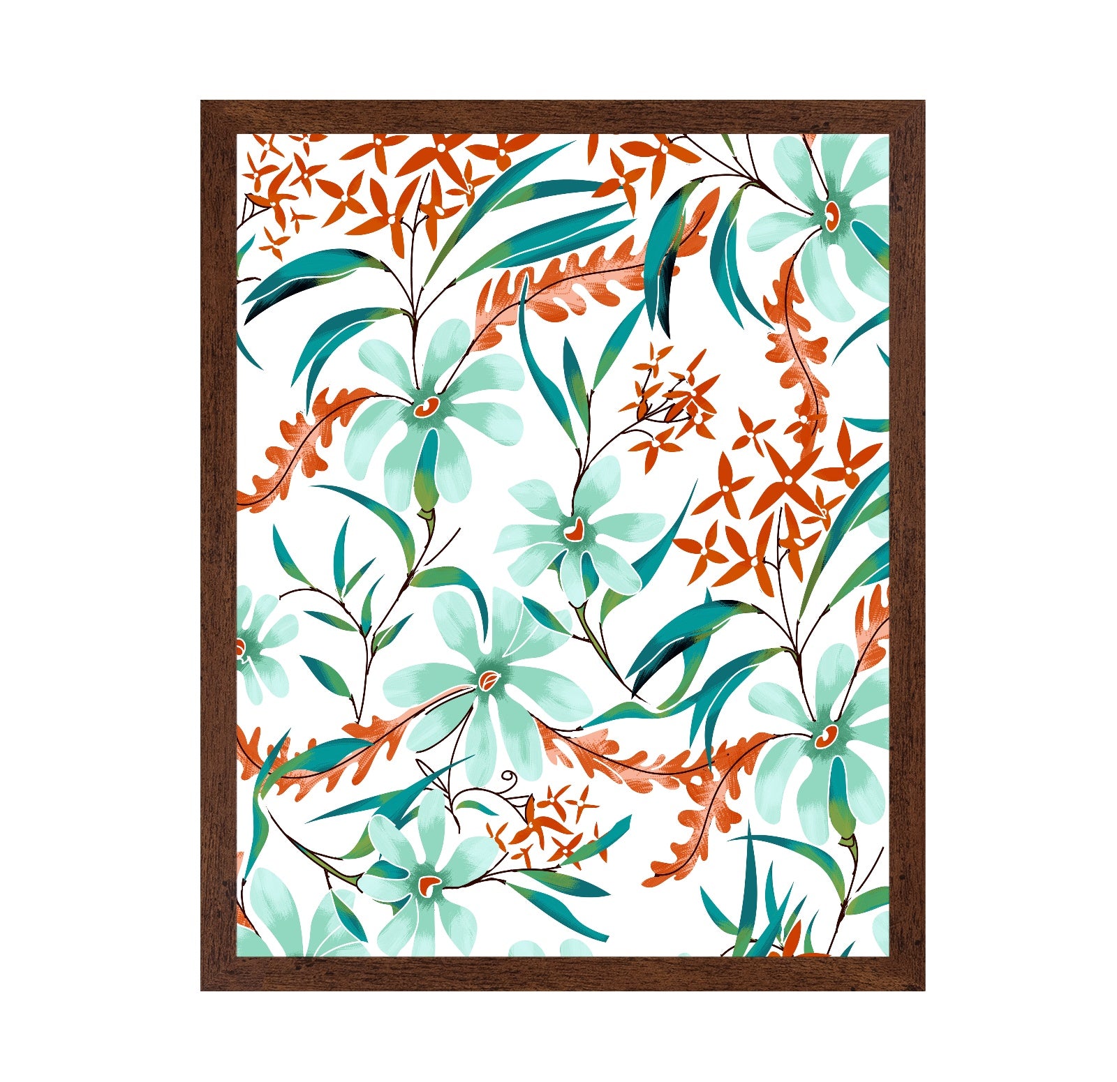 Mint Floral Pattern