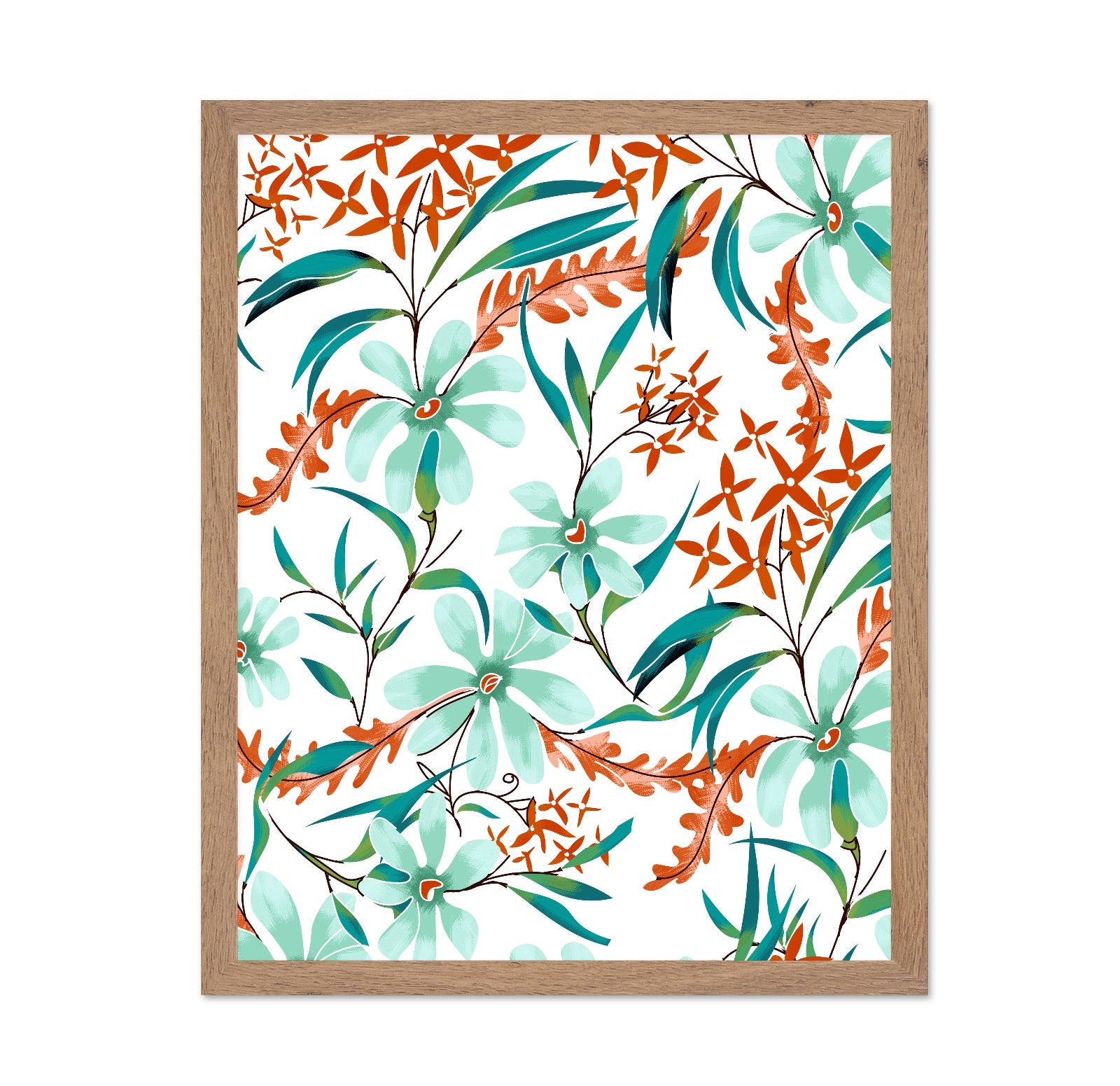 Mint Floral Pattern