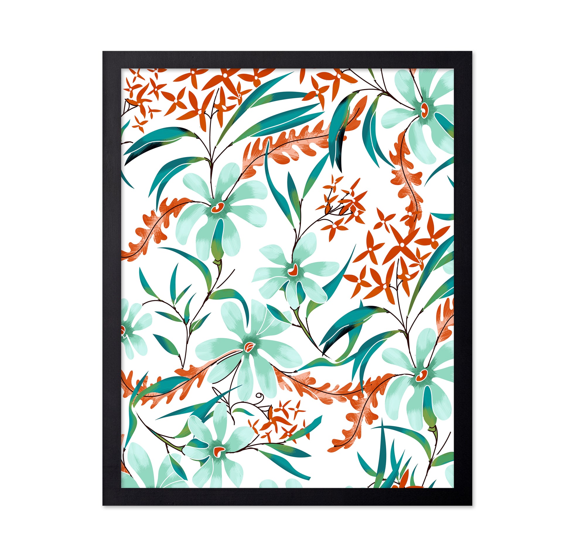 Mint Floral Pattern