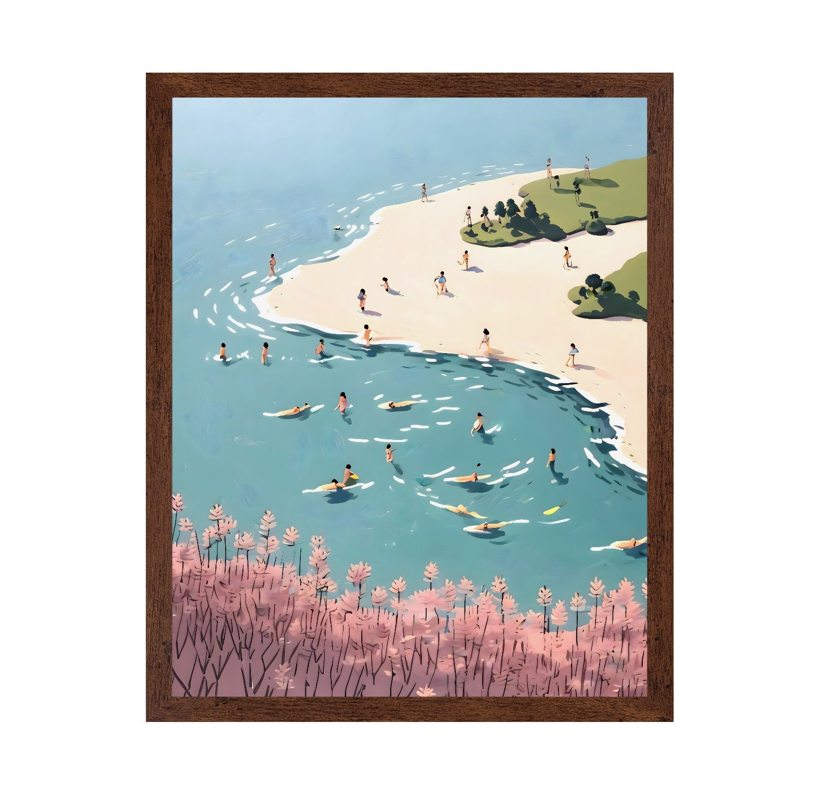 Coastal Swim Scene