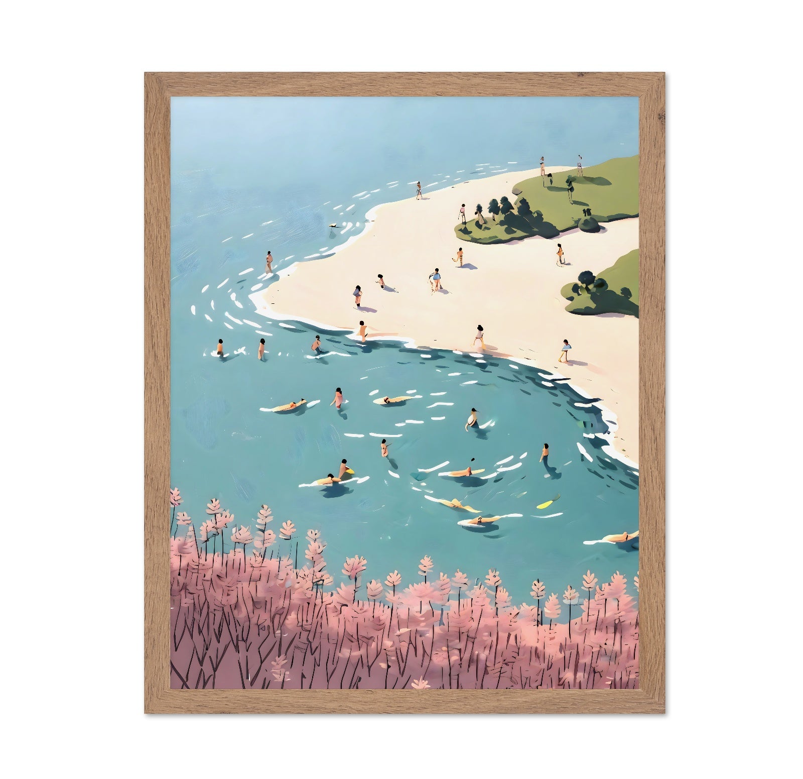 Coastal Swim Scene