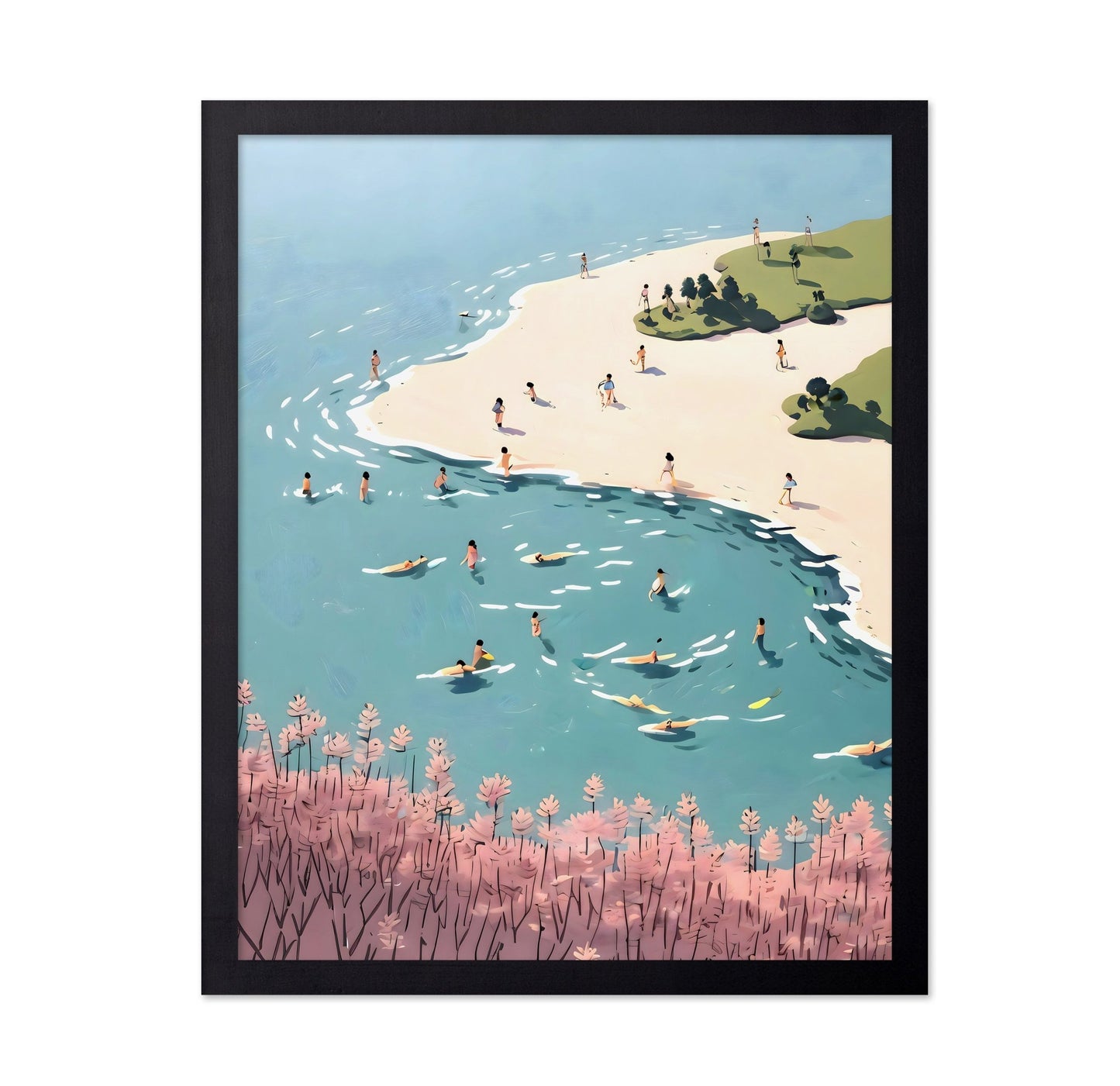Coastal Swim Scene