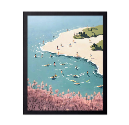 Coastal Swim Scene