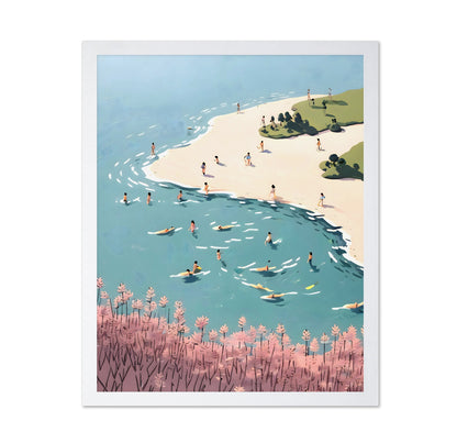 Coastal Swim Scene