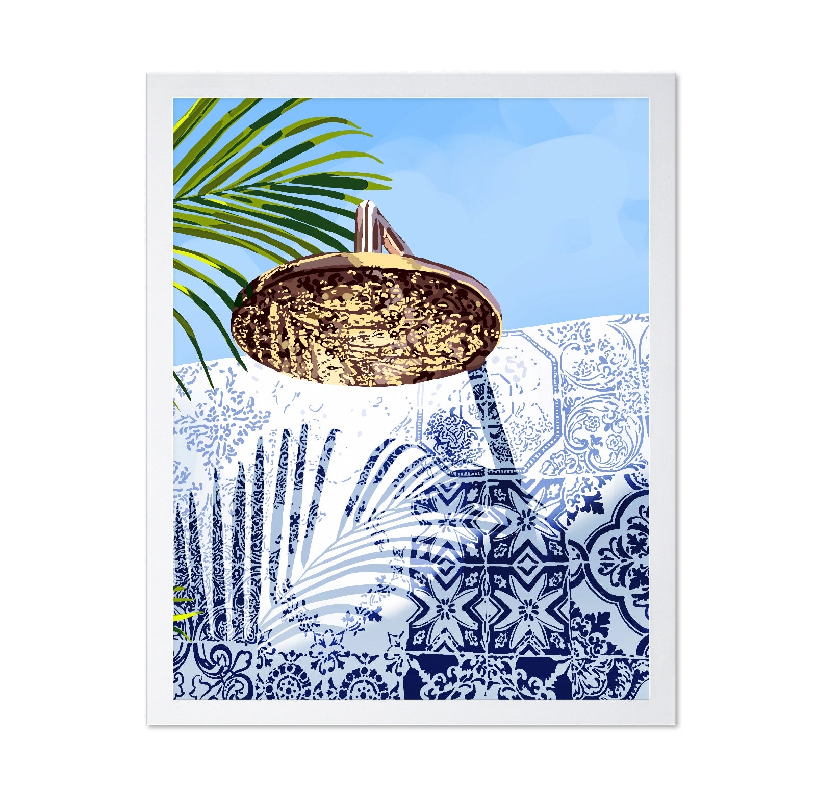Coastal Tiles And Shell