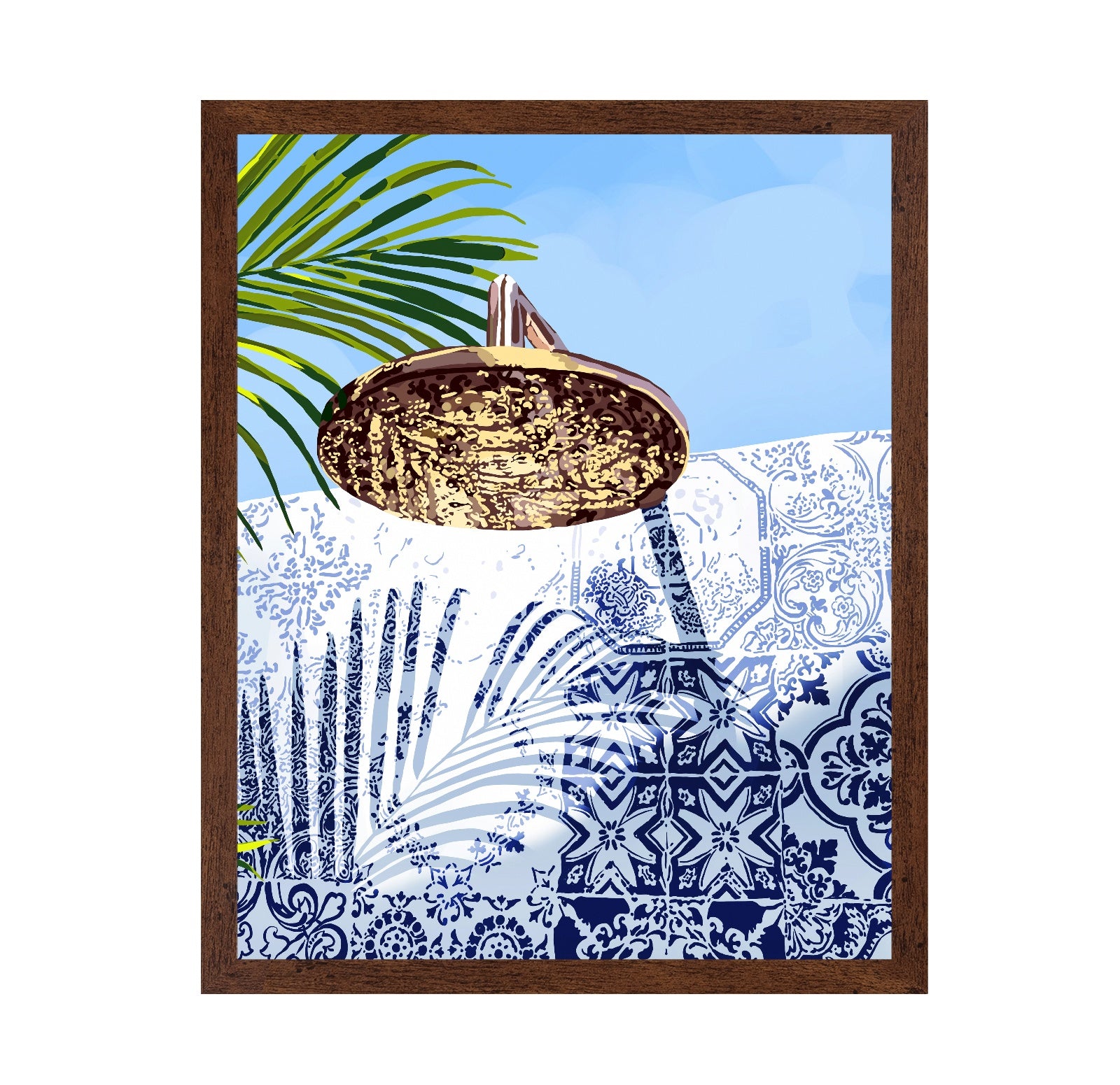 Coastal Tiles And Shell