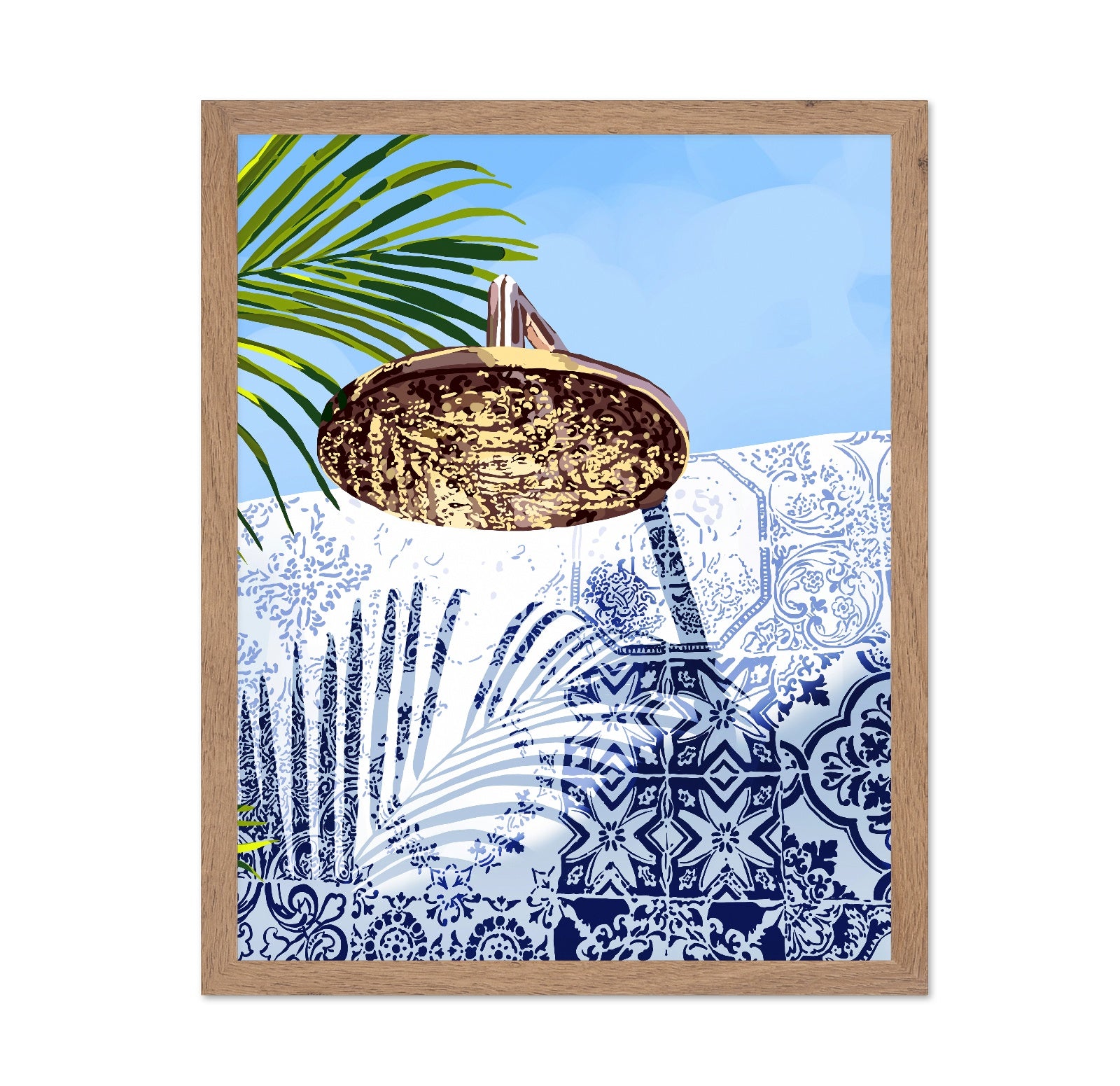 Coastal Tiles And Shell