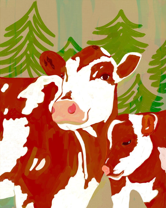 Mother Cow And Calf