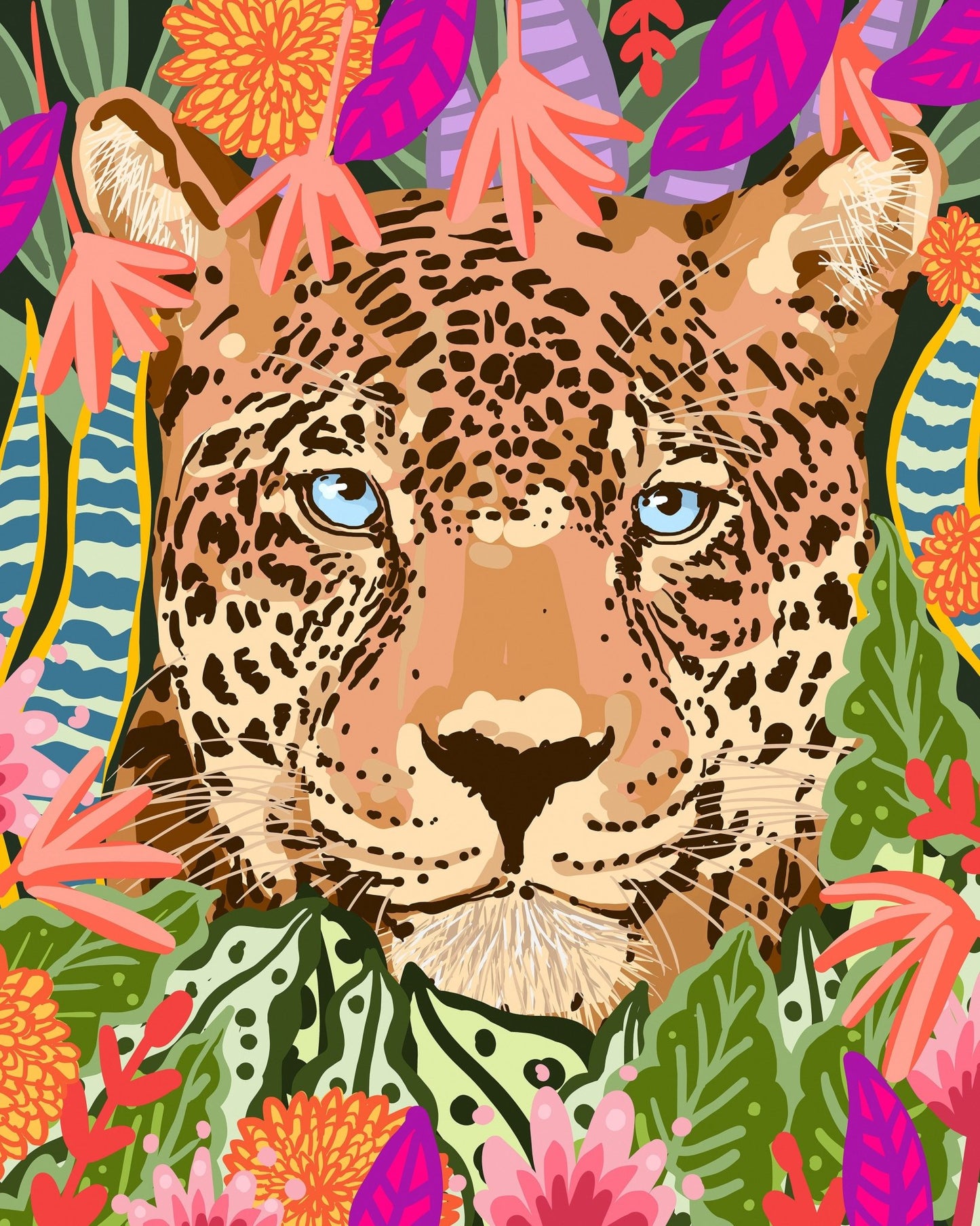 Leopard Jungle Portrait