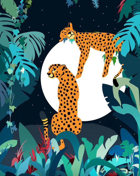 Moonlight Jungle Cheetahs
