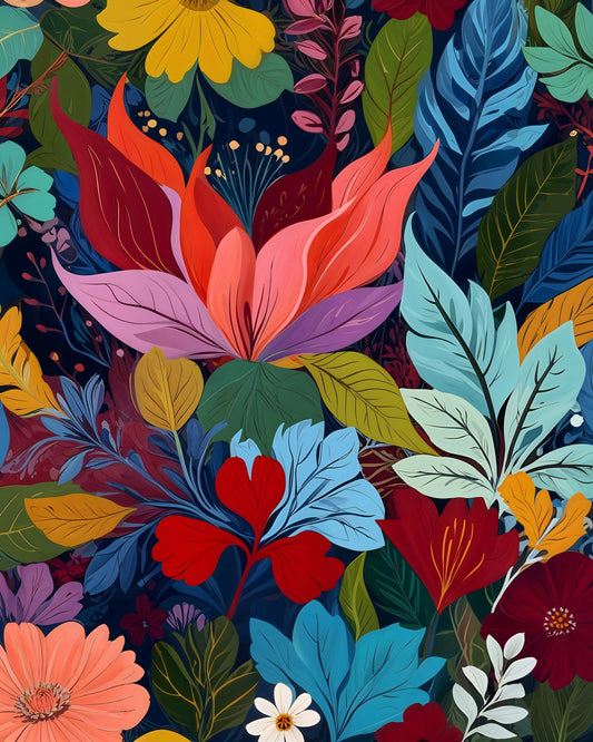 Vibrant Botanical Bloom
