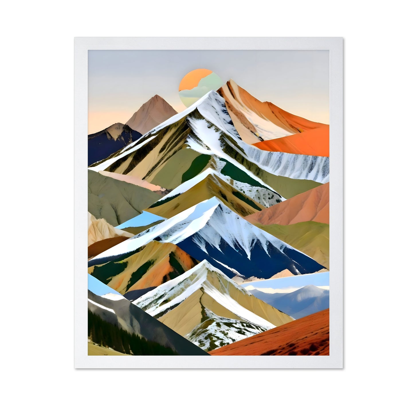 Layered Mountain Collage No2