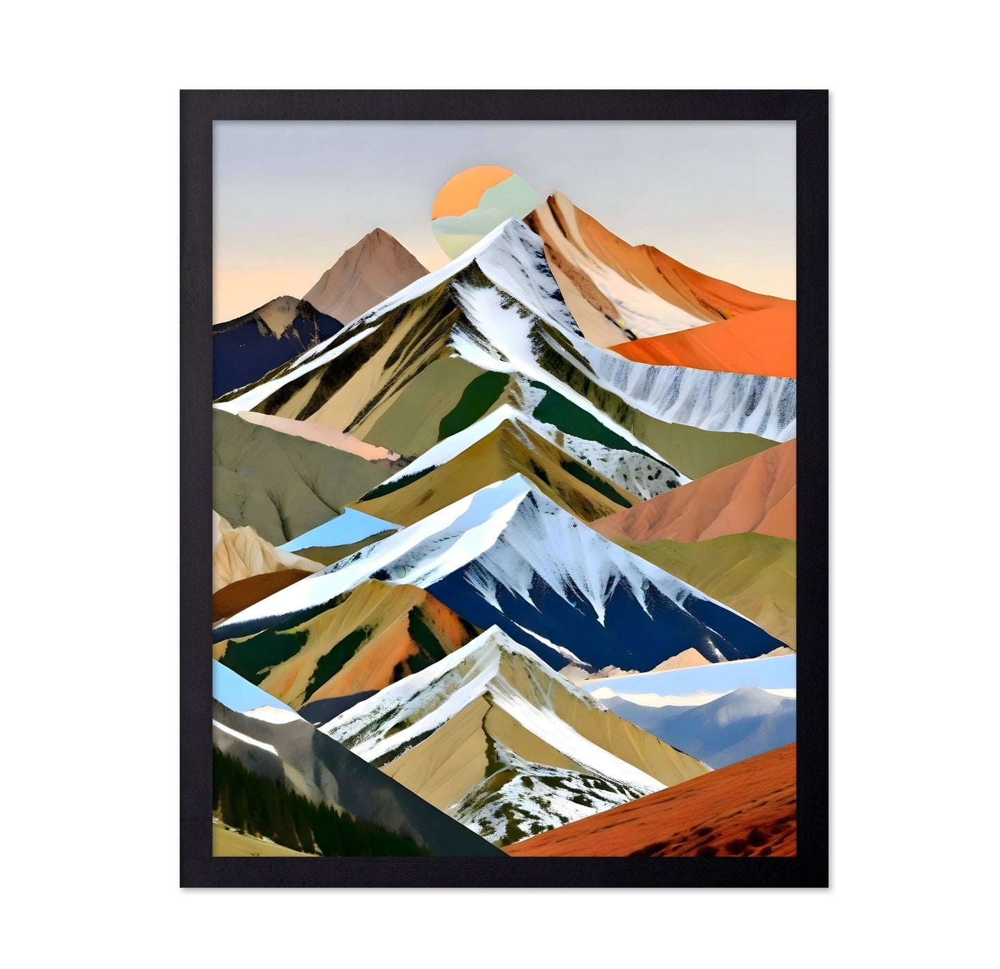 Layered Mountain Collage No2