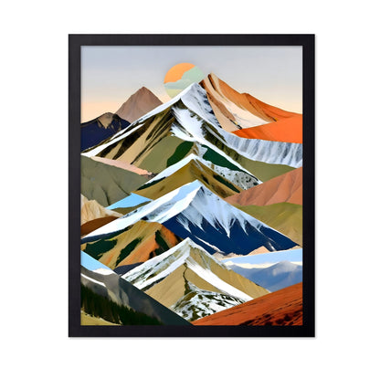 Layered Mountain Collage No2