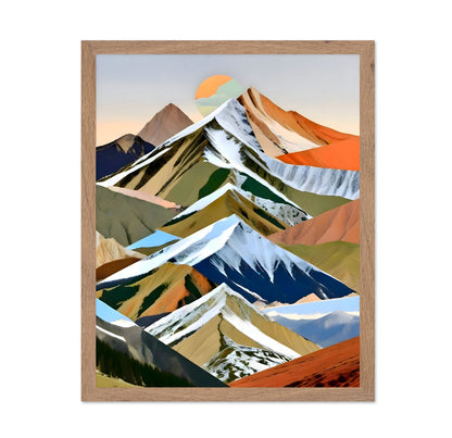 Layered Mountain Collage No2