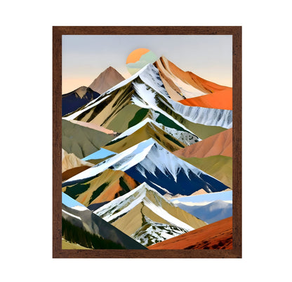 Layered Mountain Collage No2