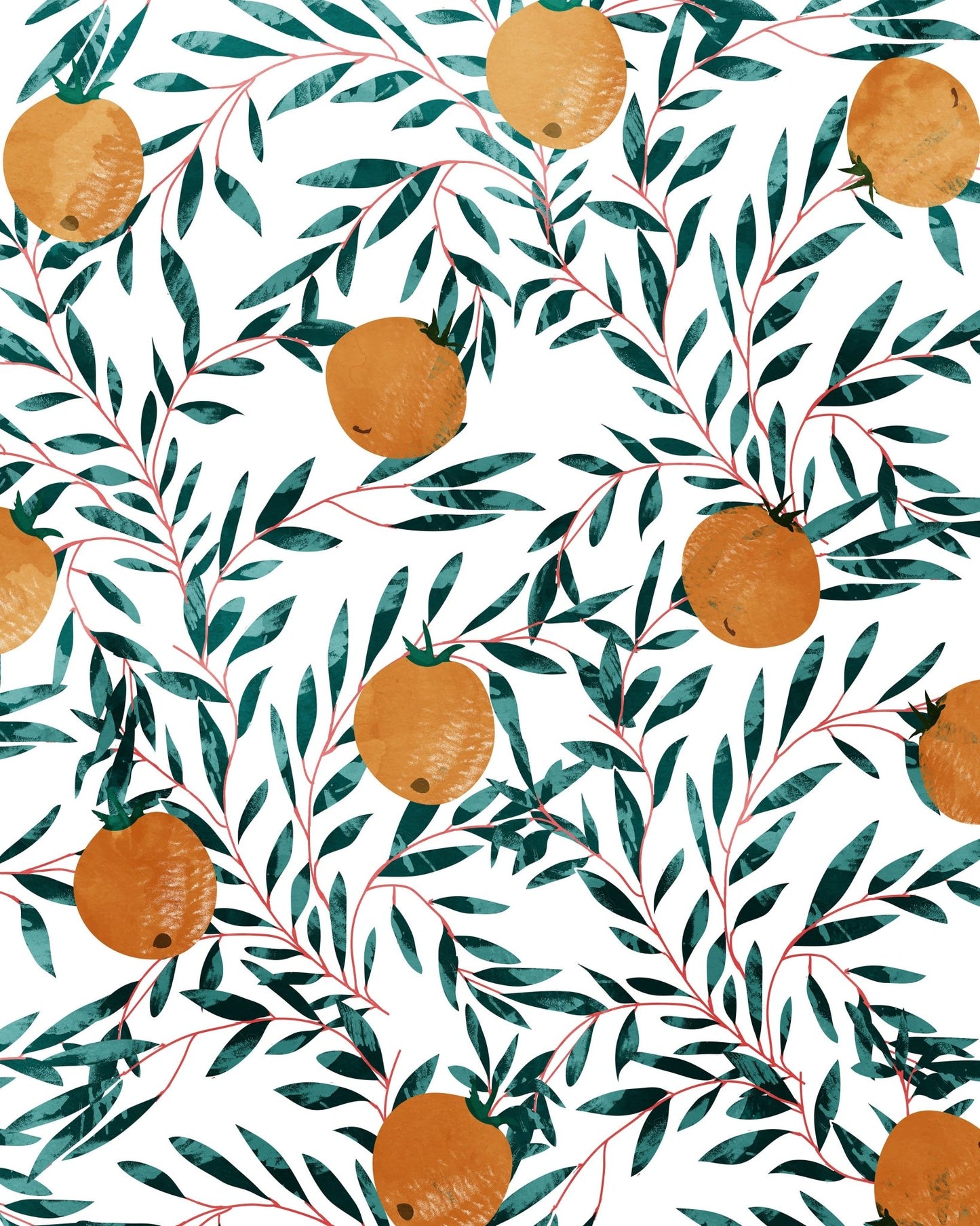 Orange Branch Pattern