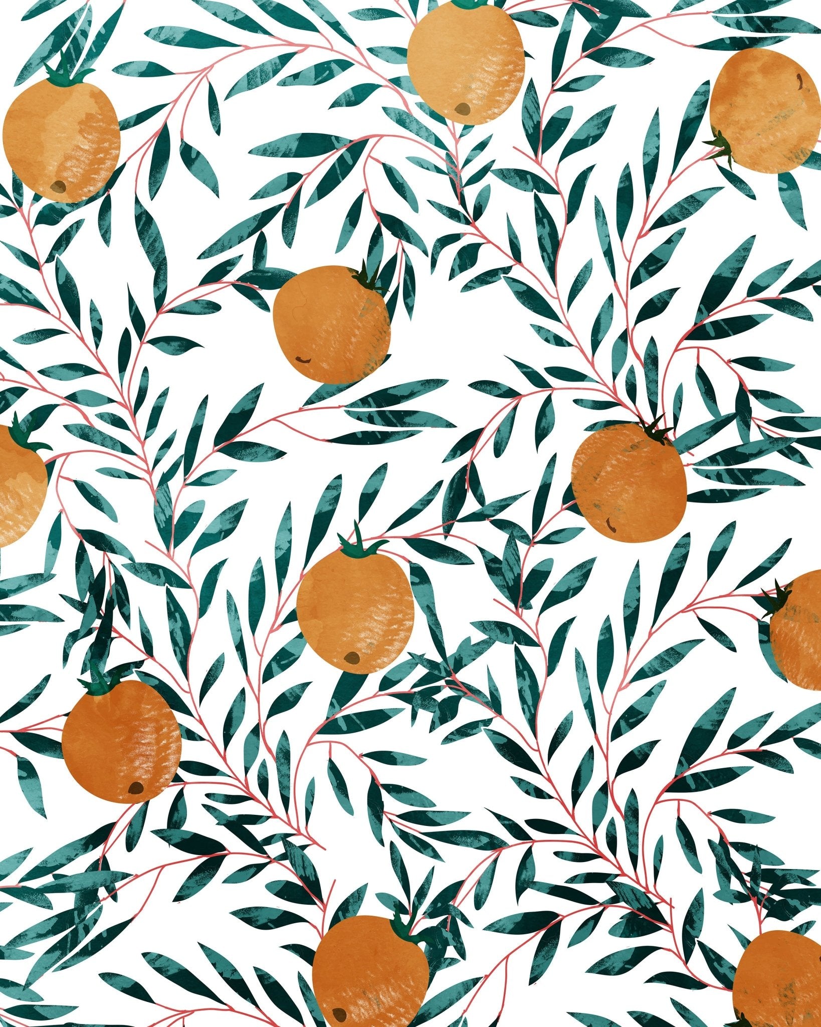 Orange Branch Pattern