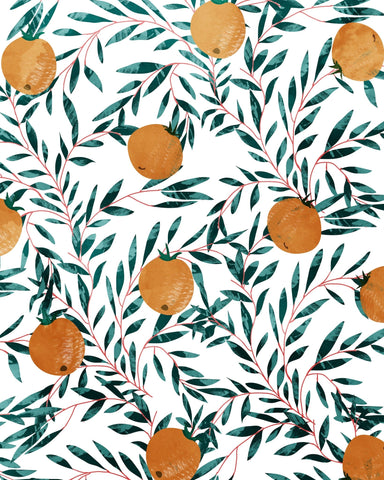 Orange Branch Pattern