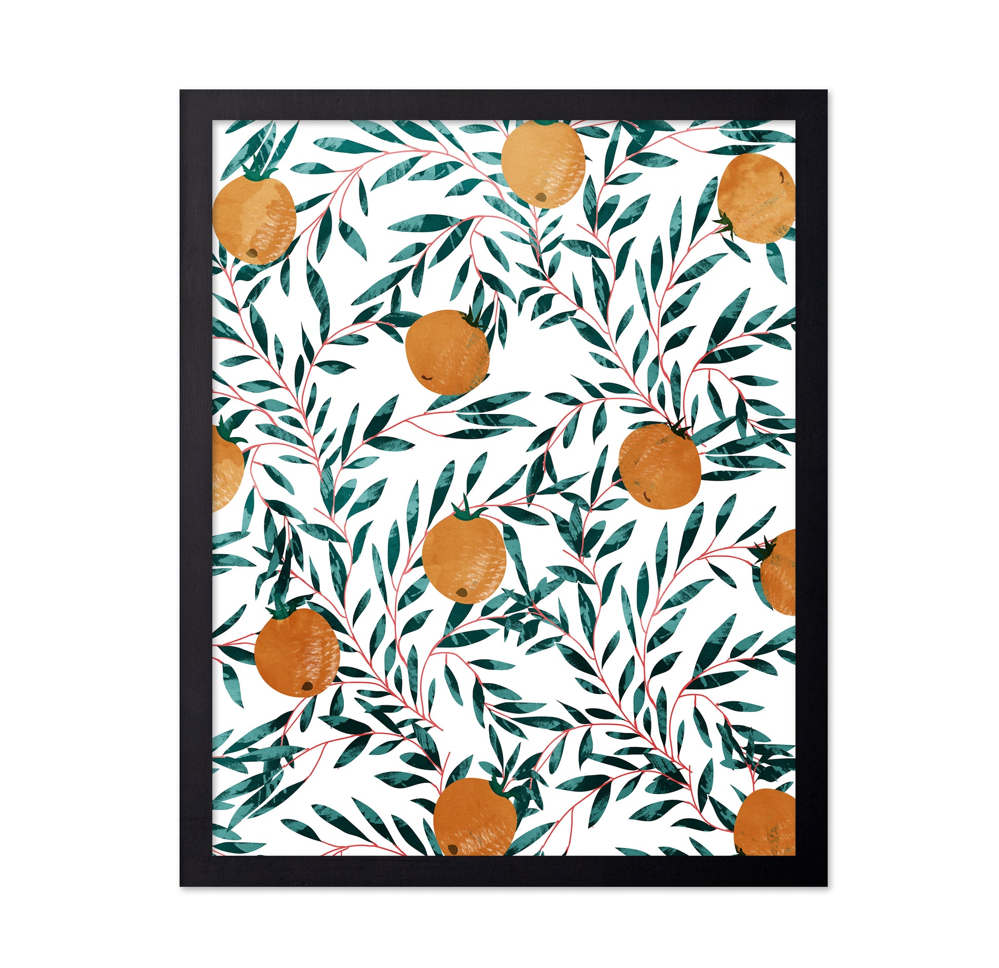 Orange Branch Pattern