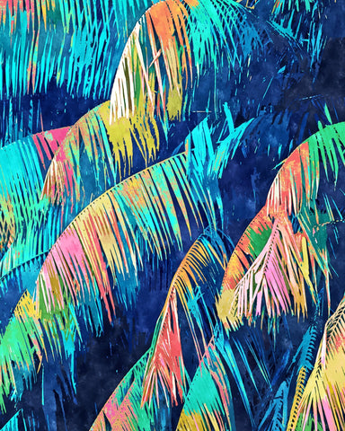 Neon Tropical Palms