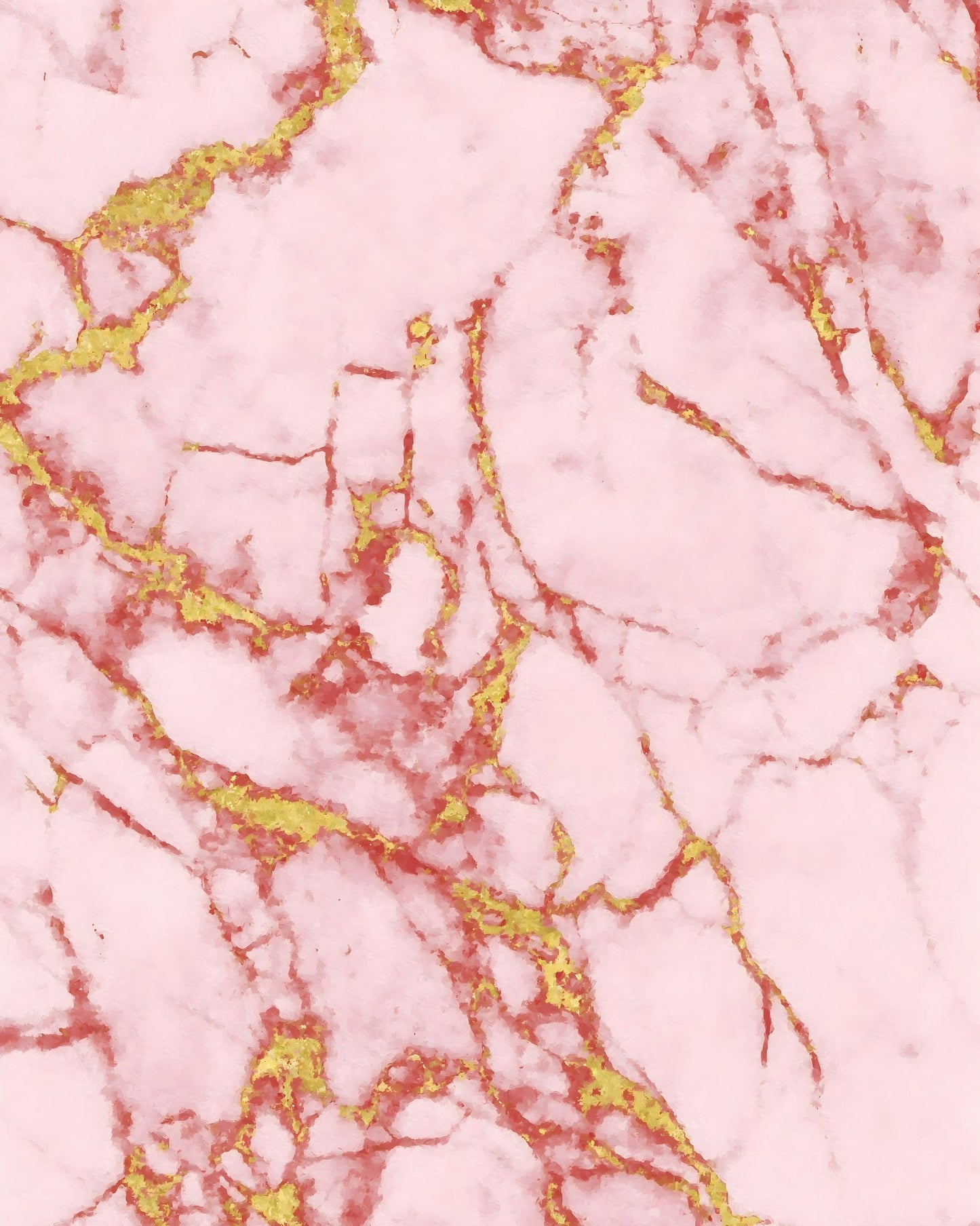 Pink Marble Gold Veins