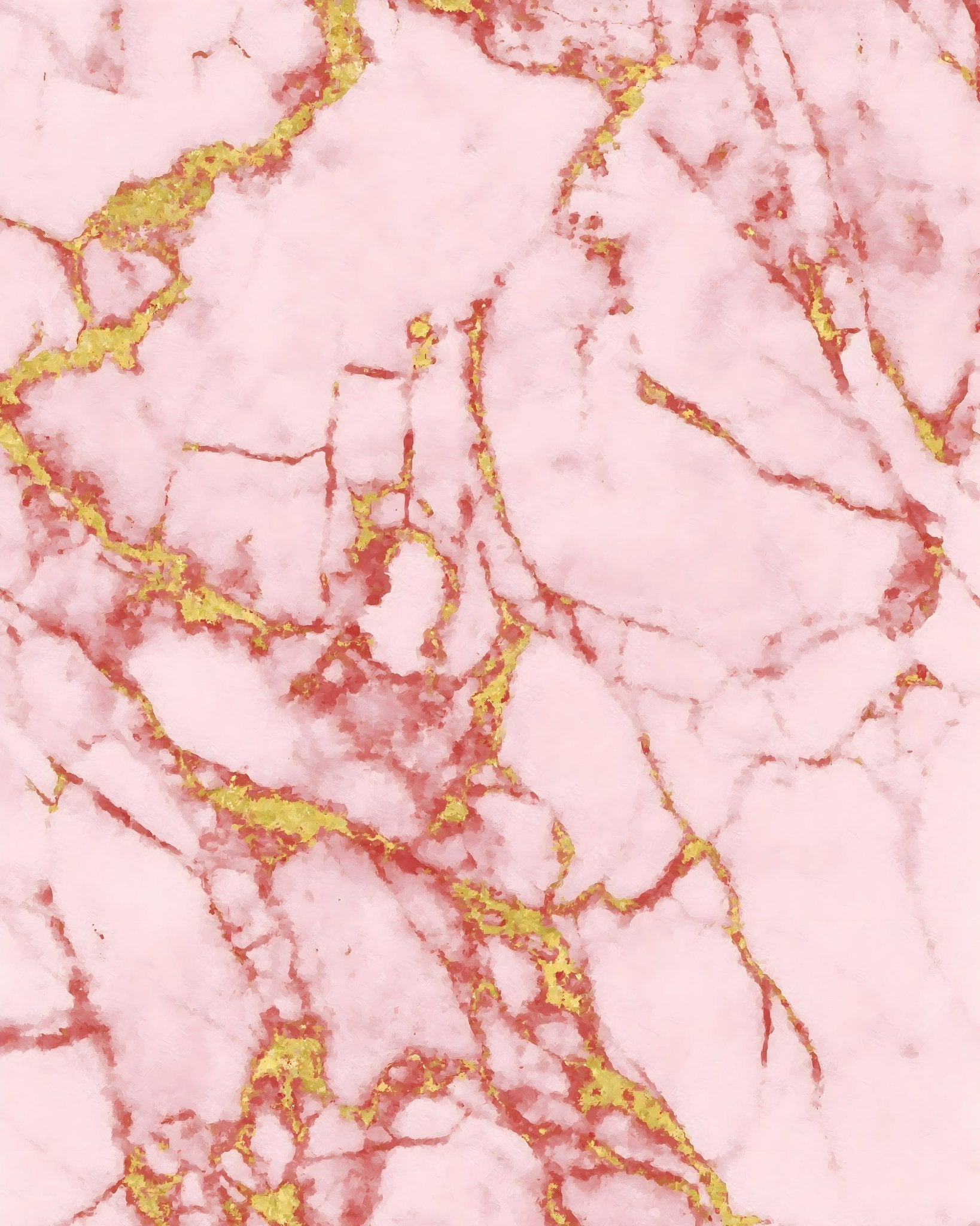 Pink Marble Gold Veins