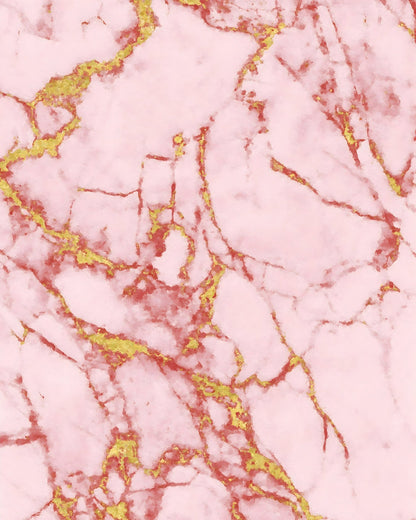 Pink Marble Gold Veins