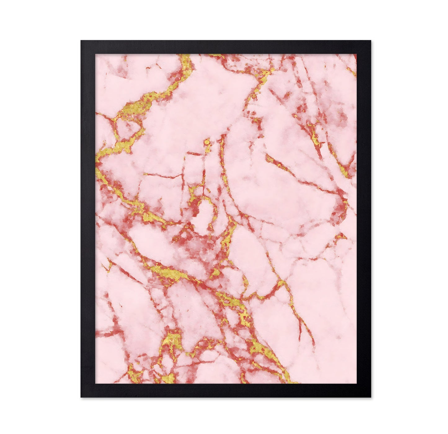 Pink Marble Gold Veins