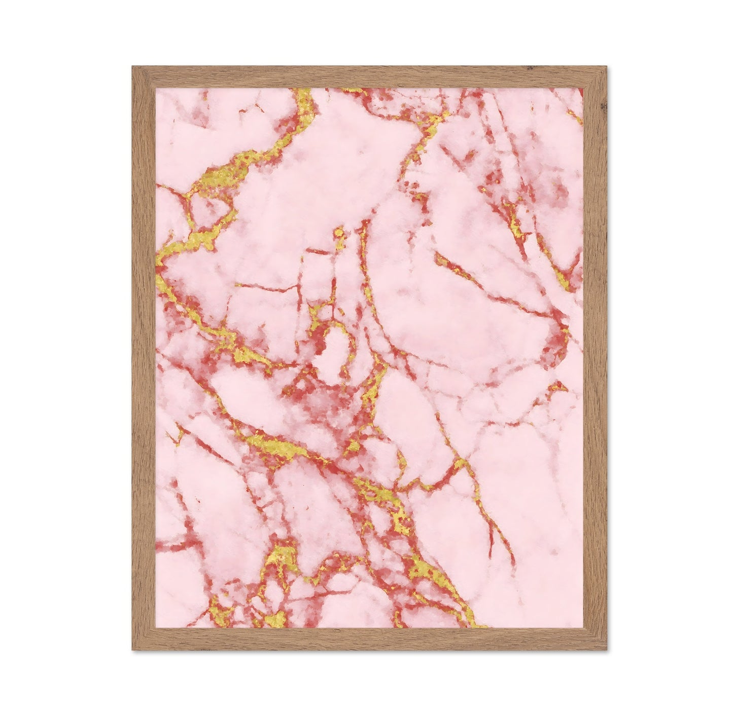 Pink Marble Gold Veins
