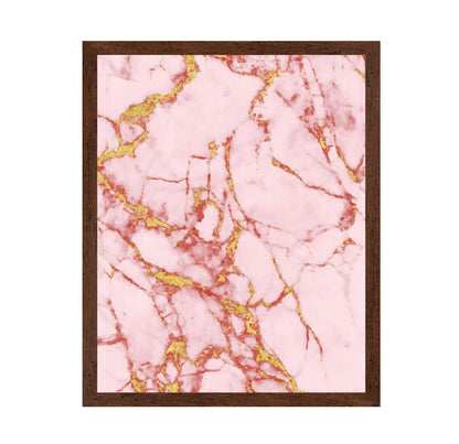 Pink Marble Gold Veins