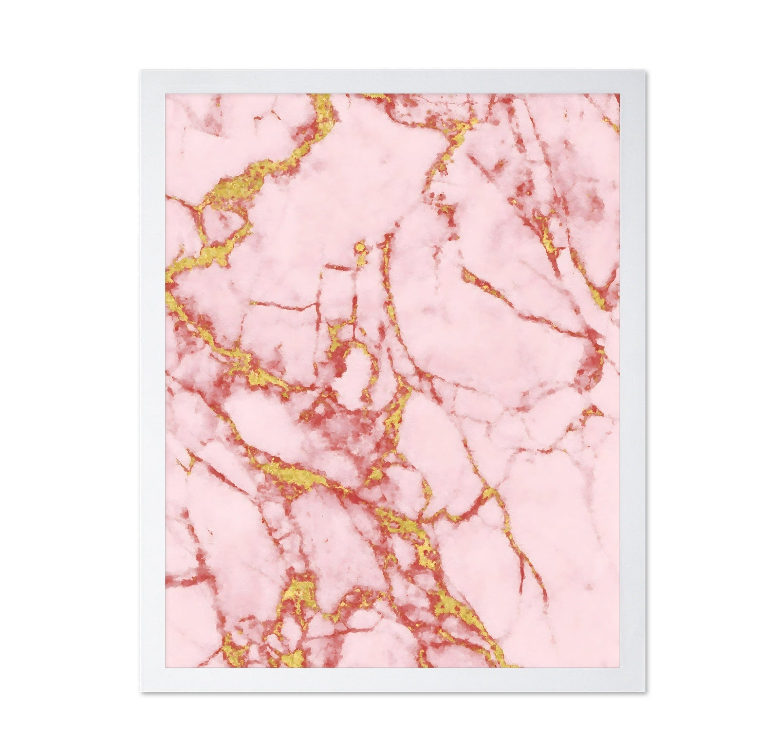 Pink Marble Gold Veins