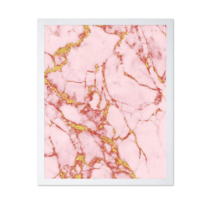 Pink Marble Gold Veins