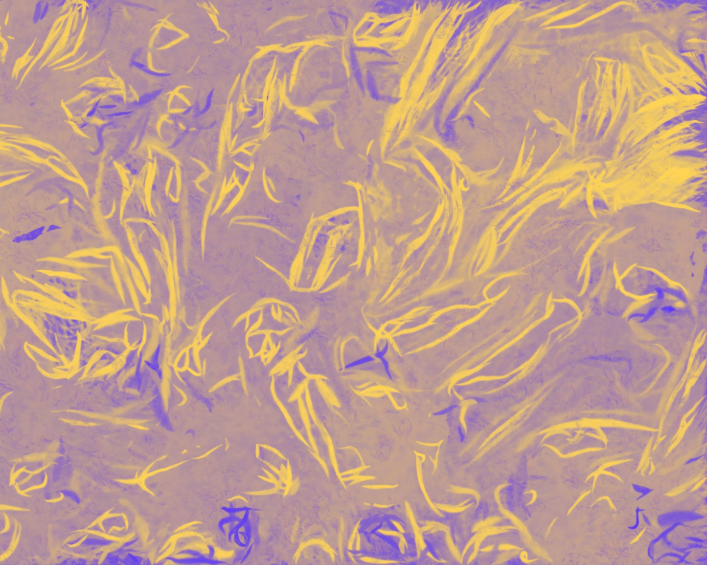 Abstract Gold Strokes