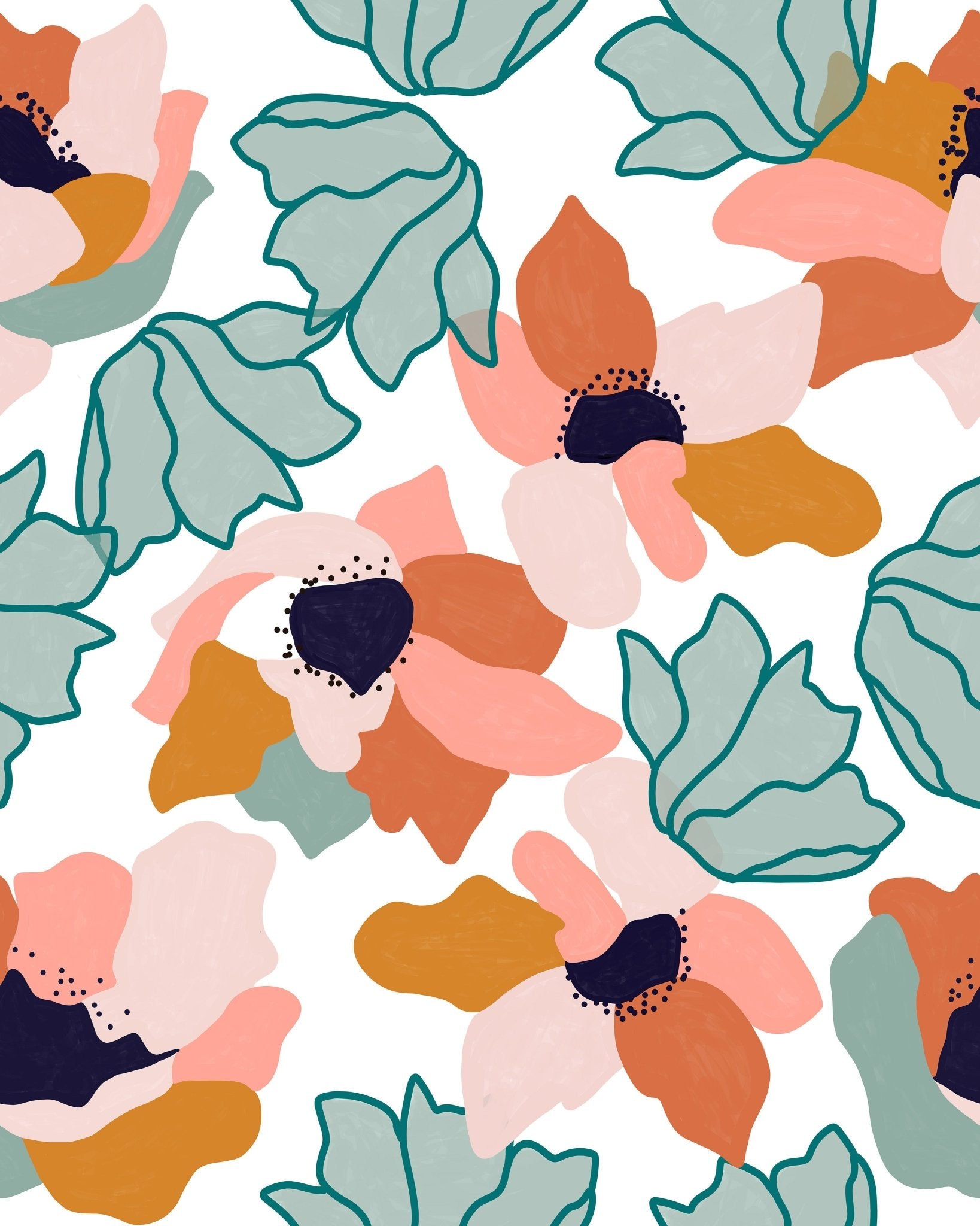 Soft Floral Pattern No1