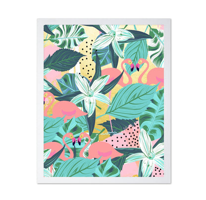 Flamingo Tropical Pattern