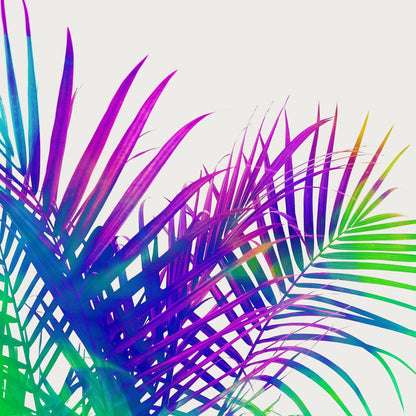 Neon Palm Leaves