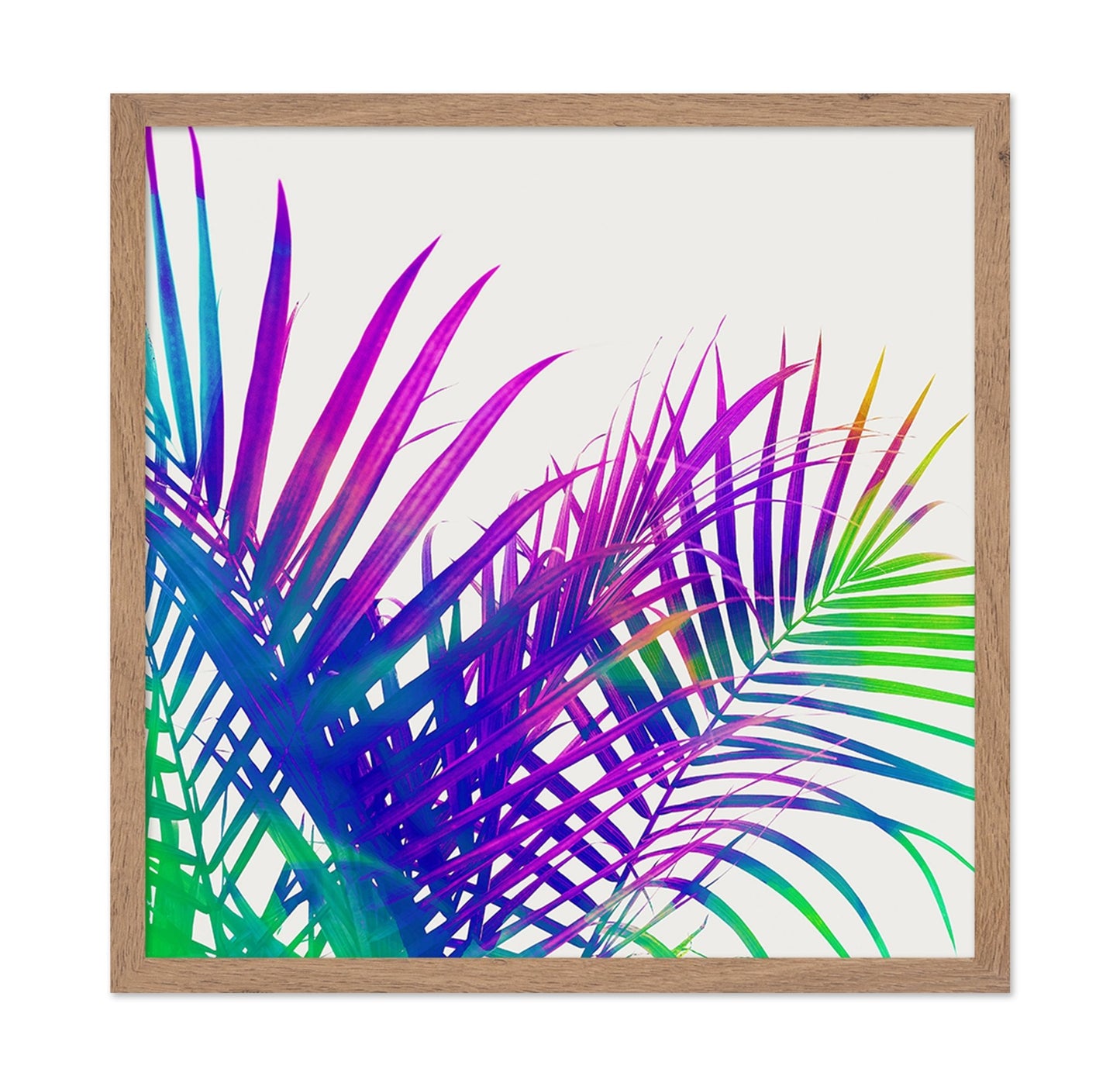 Neon Palm Leaves