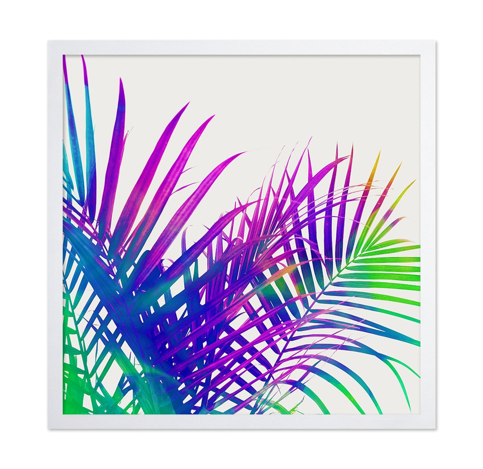 Neon Palm Leaves