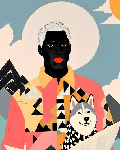 Modern Portrait With Dog