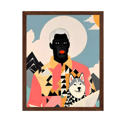 Modern Portrait With Dog