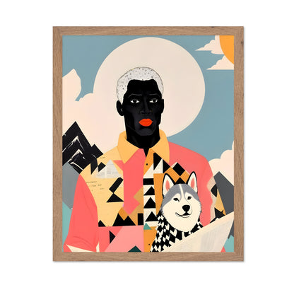 Modern Portrait With Dog