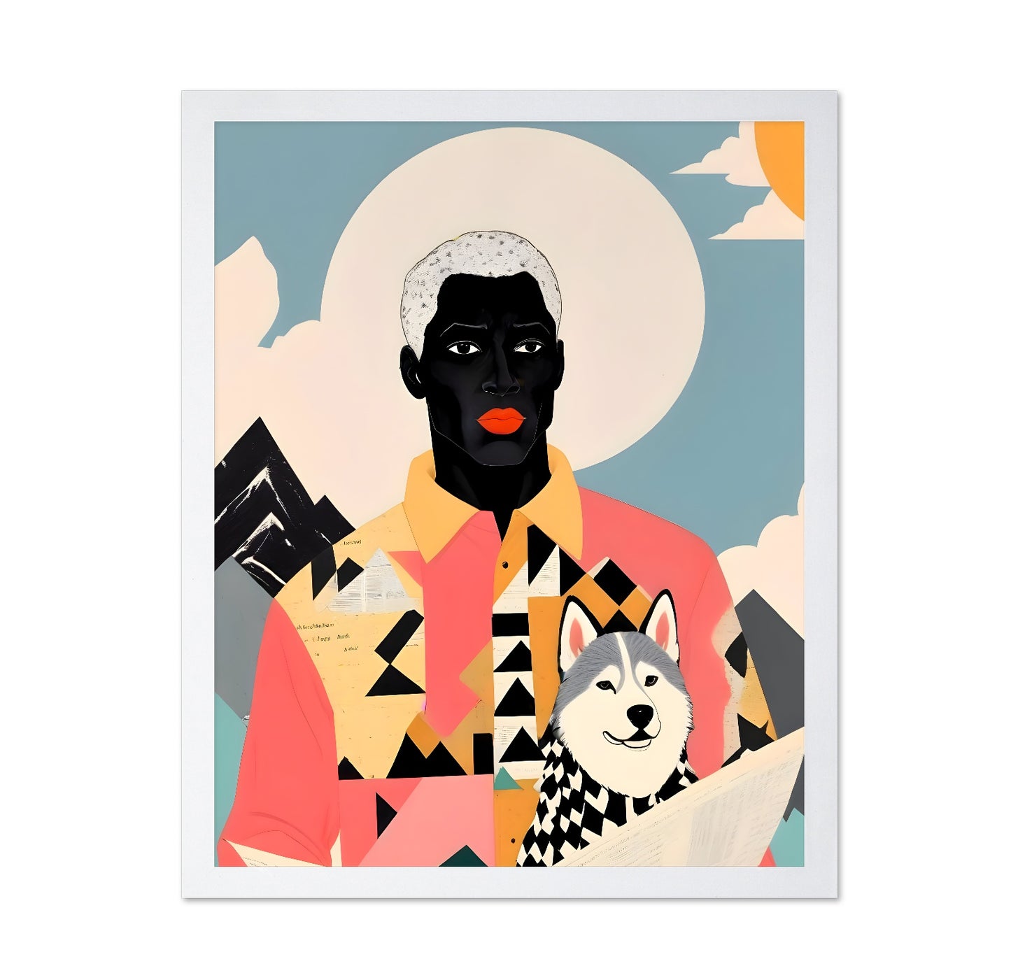 Modern Portrait With Dog