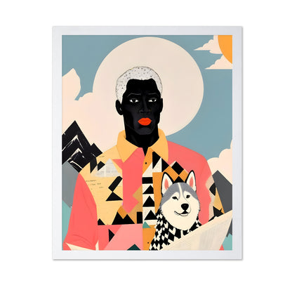 Modern Portrait With Dog