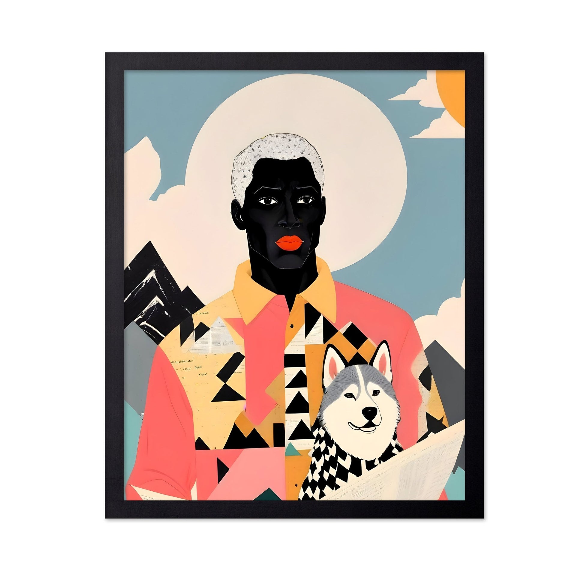 Modern Portrait With Dog