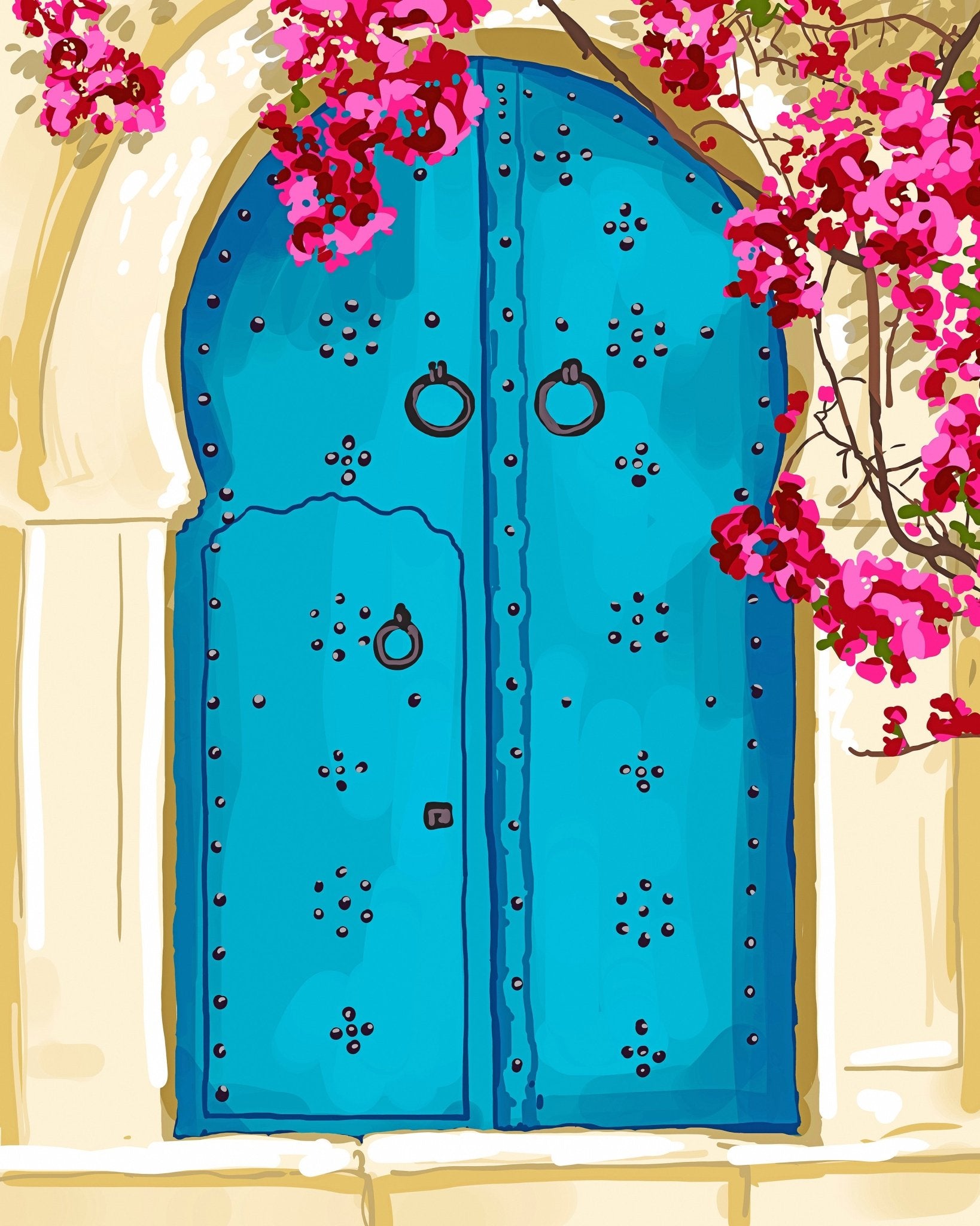 Blue Door Blossoms